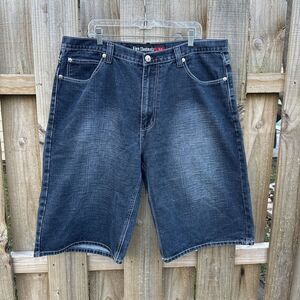 Five Elementz Jean Shorts Size 40 Mens Dark Denim Style Patch Y2K Vintage‎ Vtg